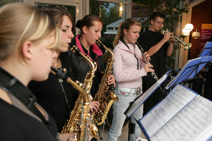 Ein Teil der Band im GSI