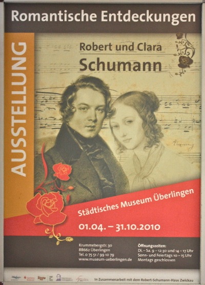 aktuelle Ausstellung zu Clara und Robert Schumann in Überlingen/Bodensee