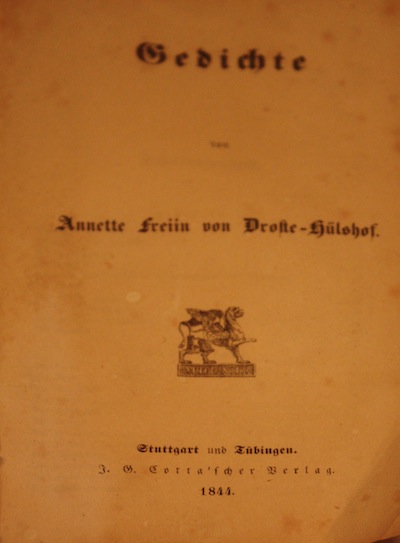 Eine Ausgabe von 1844 aus der Meersburg