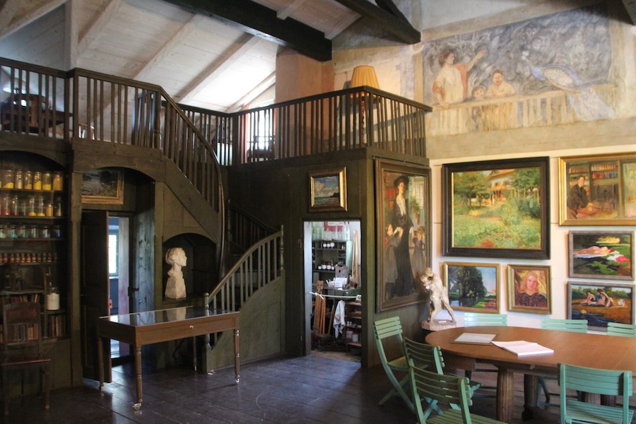 Julius Exters Atelier in Übersee