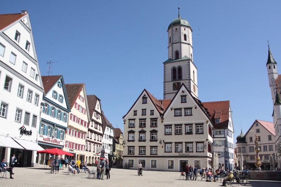 Der Marktplatz von Biberach