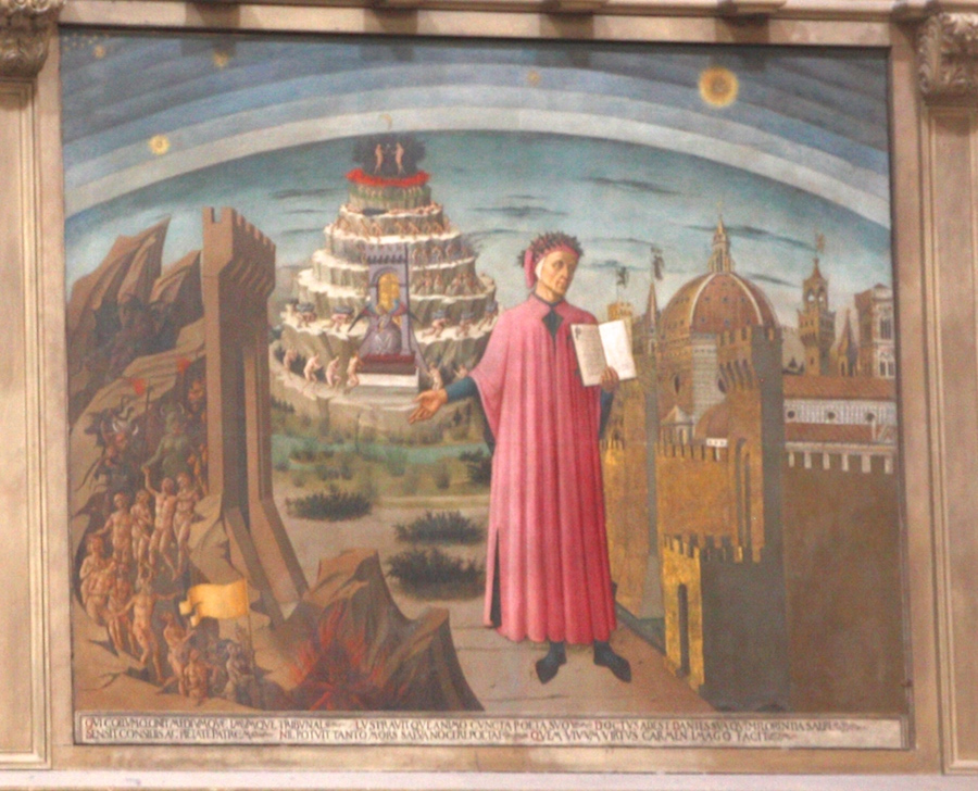 Dante-Darstellung aus dem Florenzer Dom
