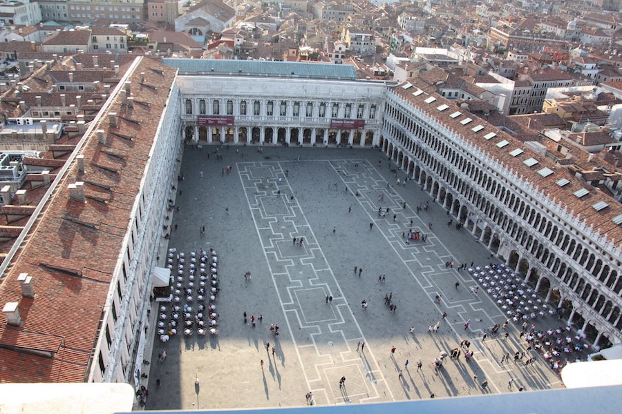 Die Piazza San Marco vom Campanile