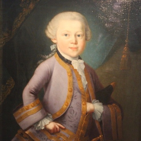 Mozart 1763 mit sechs Jahren