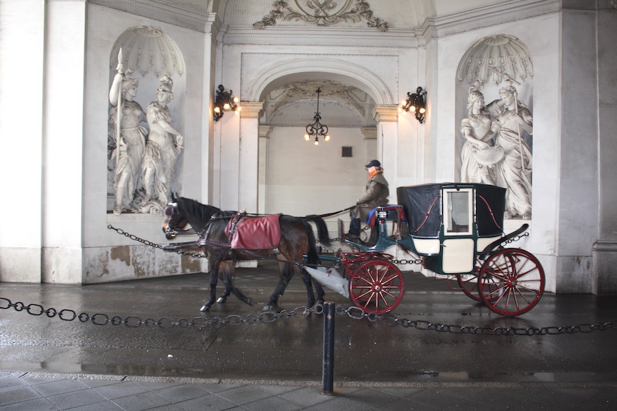 Fiaker in der Wiener Hofburg