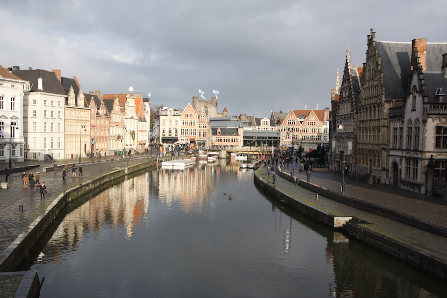 Graslei und Kornlei in Gent