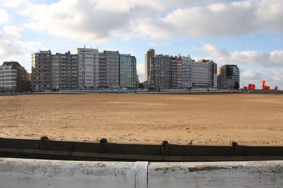 Die Skyline von Oostende - ziemlich verbaut.