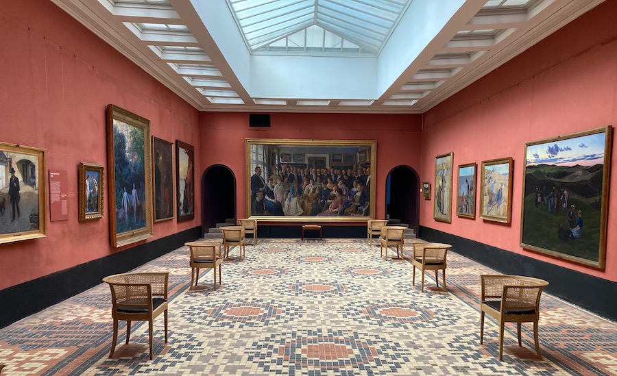 Der große Saal des Faaborg-Museums