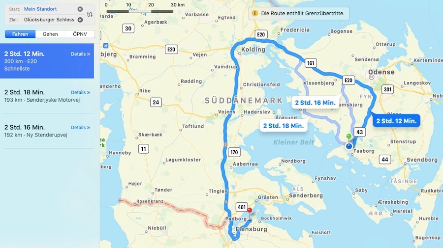 Der Weg nach Fünen ohne die Fähre