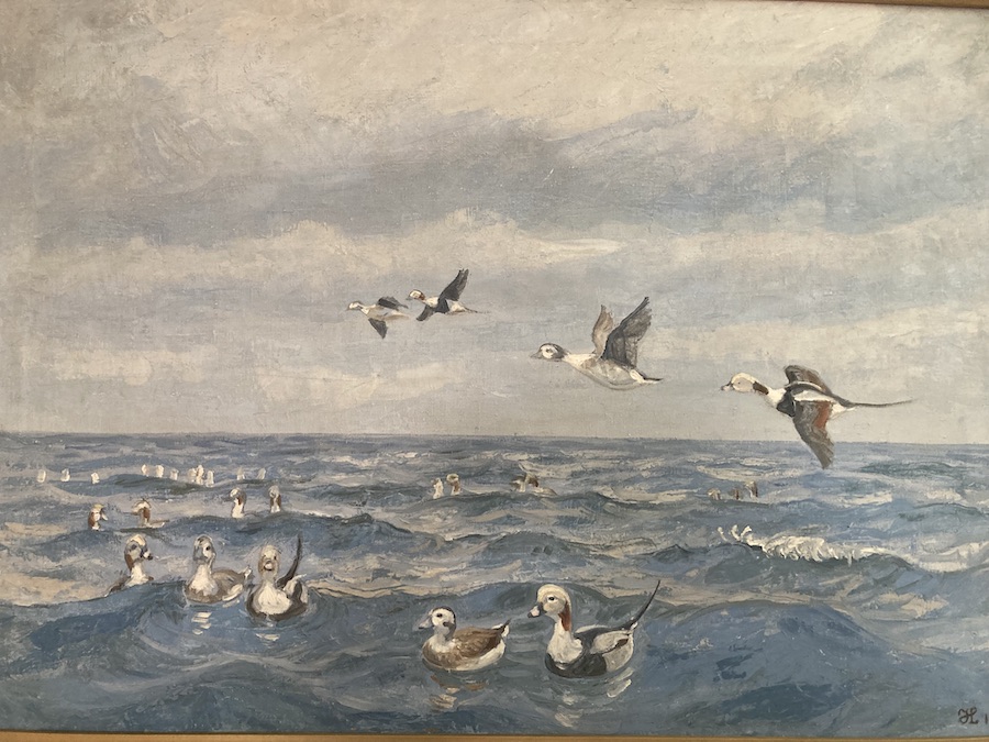 Vögel, gemalt von Johannes Larsen