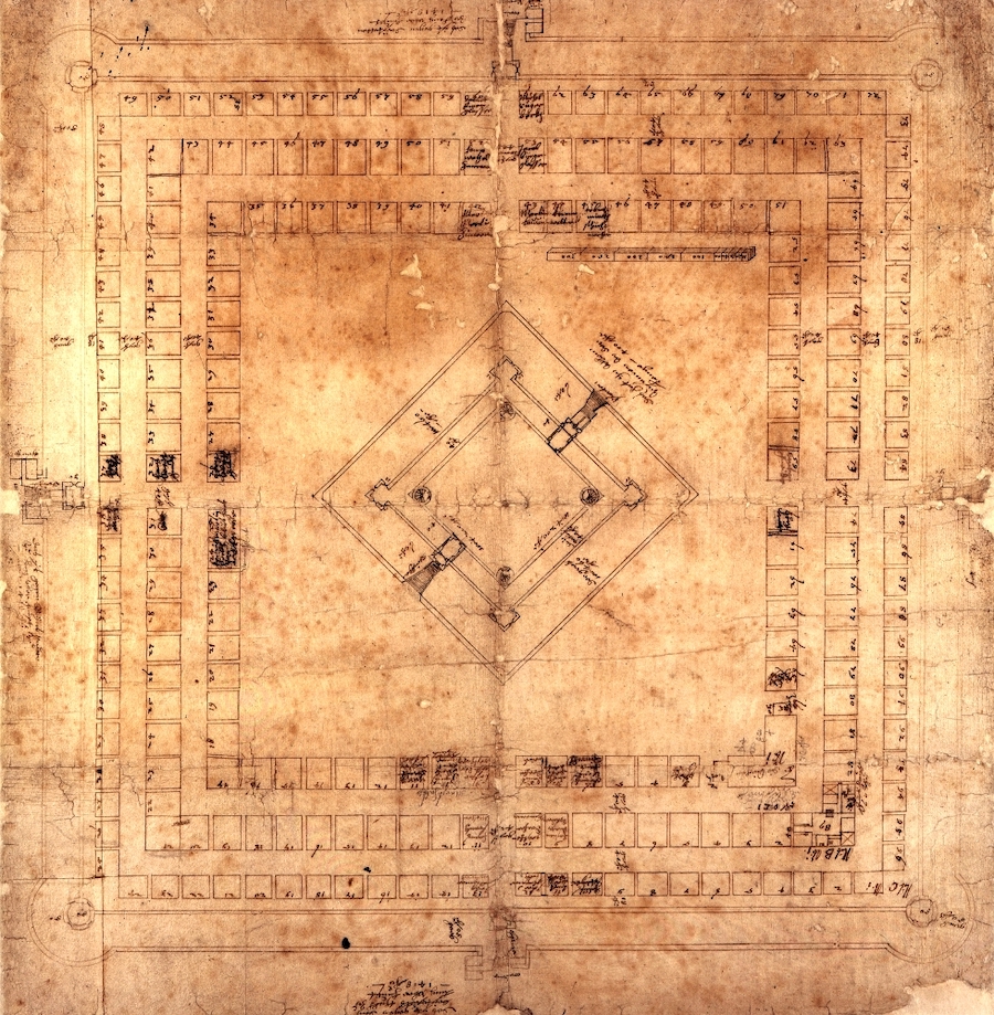 Der Bauplan der Freudenstädter Stadtgründung