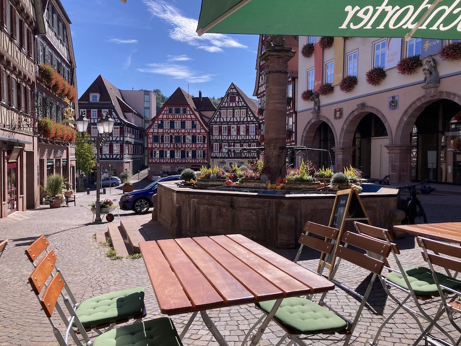 Den ehemaliegn Reichtum der Stadt Calw kann man heute noch am Marktplatz erkennen