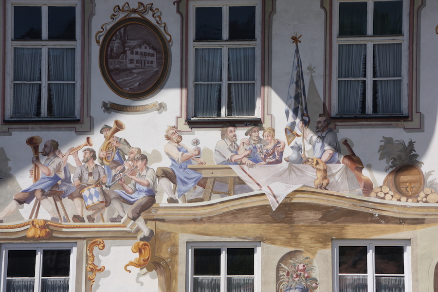 Kernstadt der Lüftelmalerei - Oberammergau