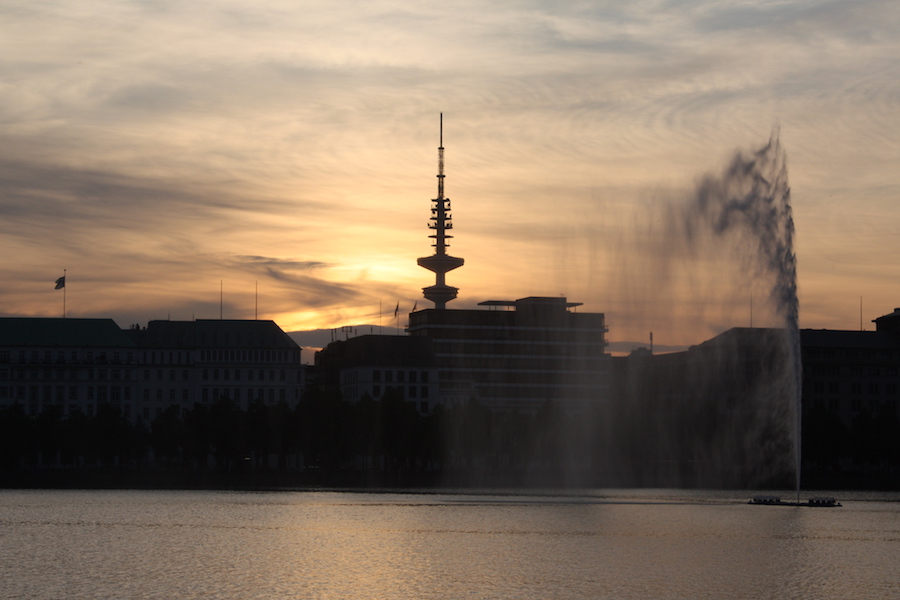 Binnenalster am Abend