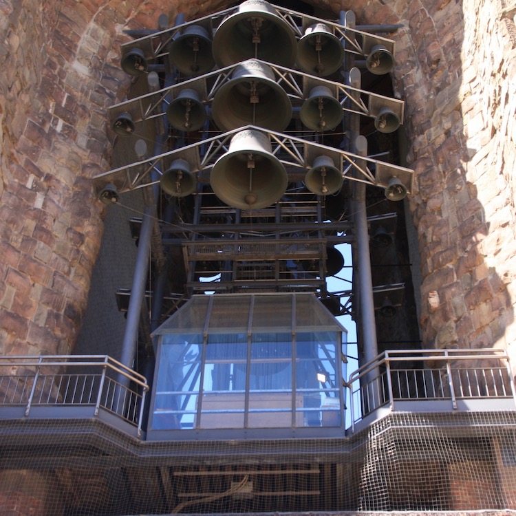 Das Carillon im Turm von St. Nikola, Hamburg