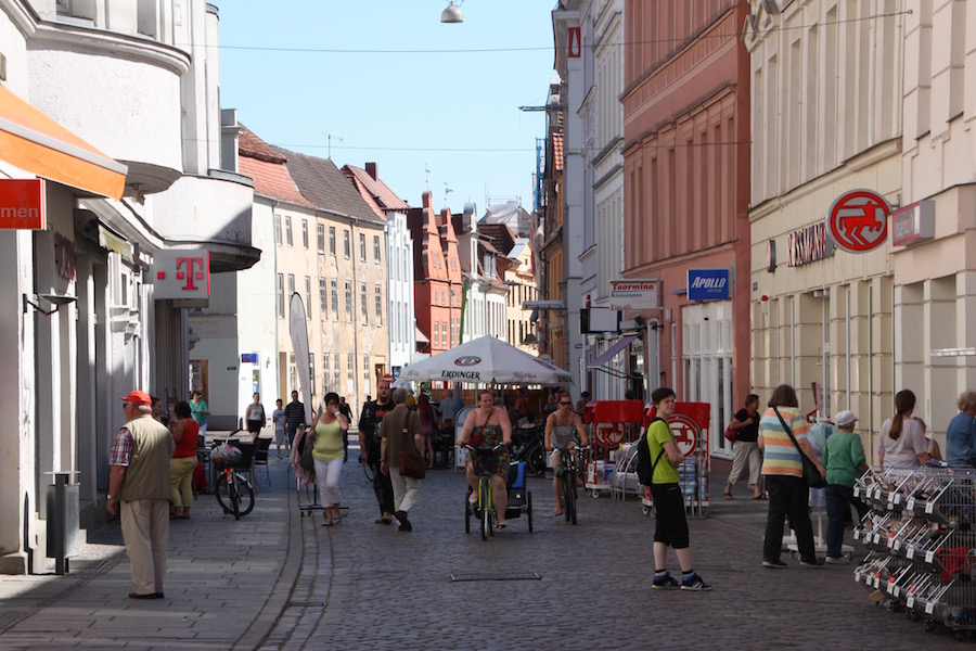 Die Innenstadt von Güstrow