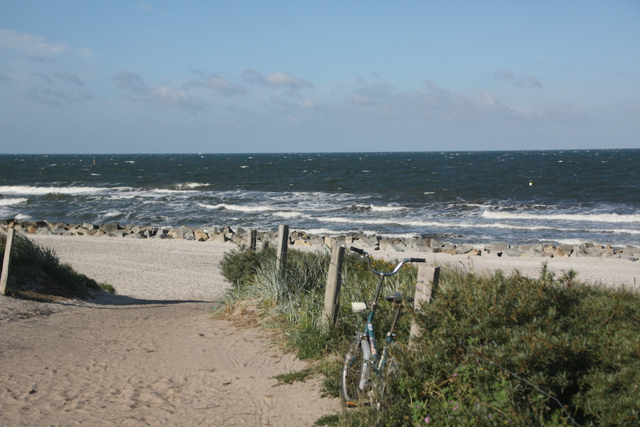 Der Strand bei Kloster - die Badenden sind aus begreiflichen Gründen nicht auf dem Bild