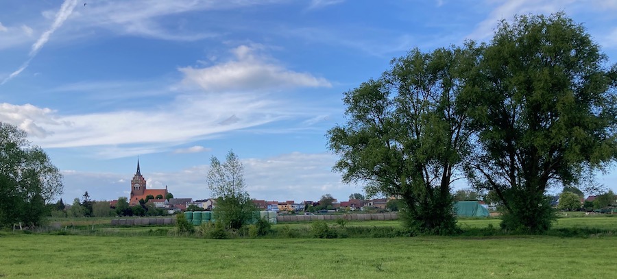 Foto von der Südseite der Stadt, Mai 2025