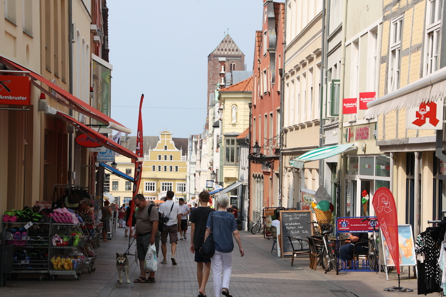 Die „Hegede“ ist eine von mehreren Einkausmeilen in Wismar