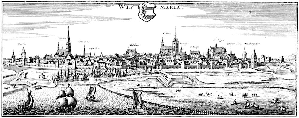 Die Karte von Matthäus Merian, dem Älteren, von 1645
