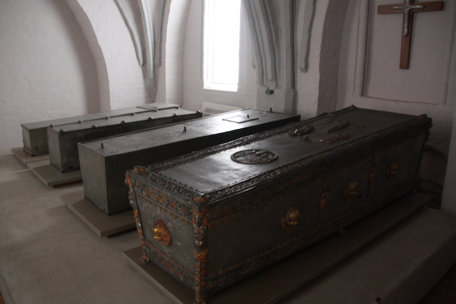 Die Gräber der Greif'schen Herzöge in der Greifenkapelle der Wolgaster St.Petri-Kirche