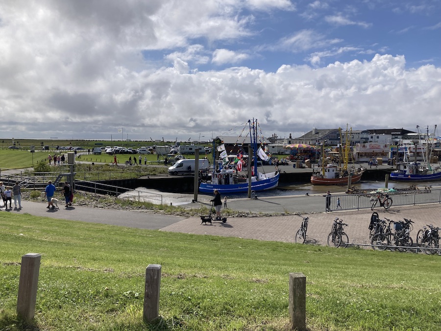 Der Dorumer Hafen bei Flut. Gefischt wird hier aber nicht mehr.