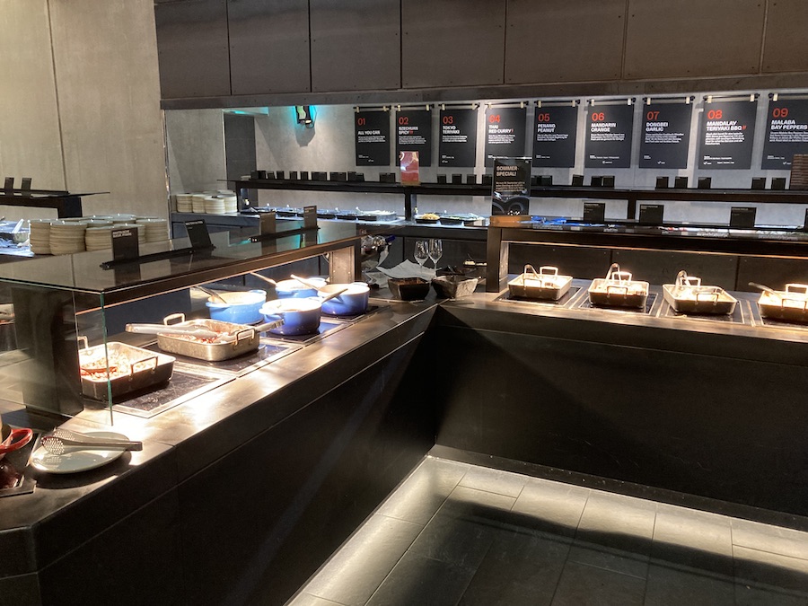 Ein Teil des Buffets im Xiao.
