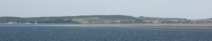 Ansicht der Insel, kurz vor der Ankunft im Hafen Vitte.
