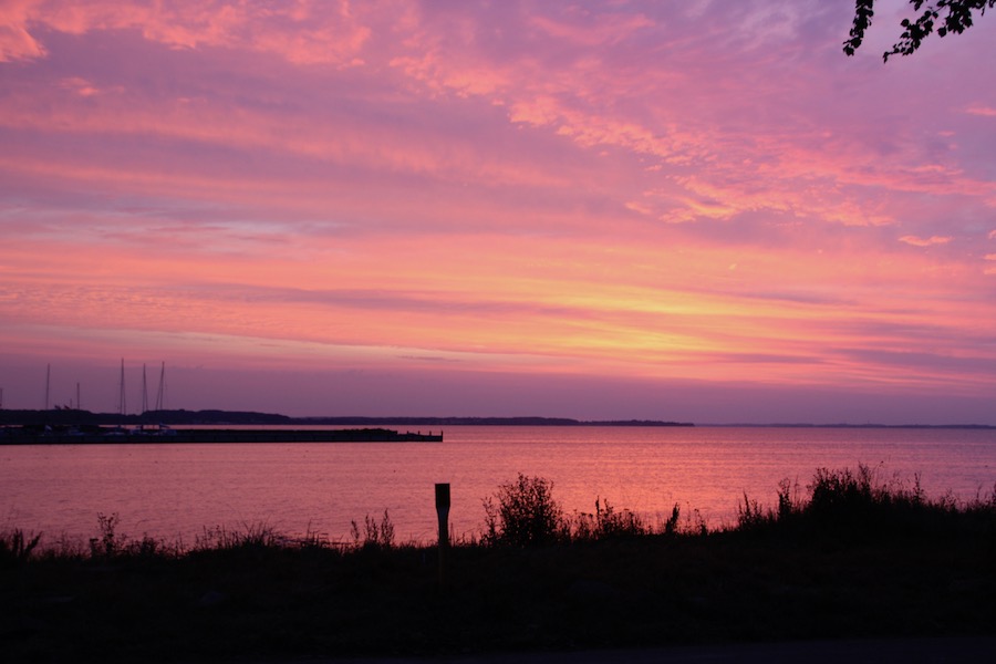 Sonnenuntergang an Schleswig-Holsteins Westküste (Gelting)