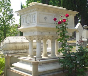 Grab von Elizabeth Barrett-Browning auf dem Englischen Friedhof, Florenz