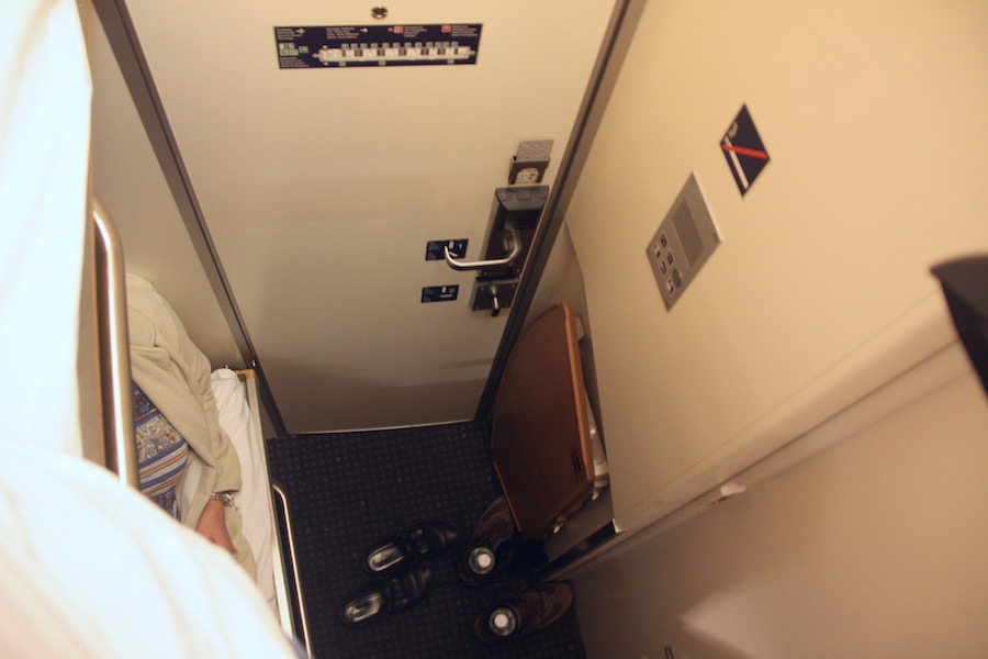 Eher eng als kuschelig - Liegewagen der ÖBB für zwei Personen