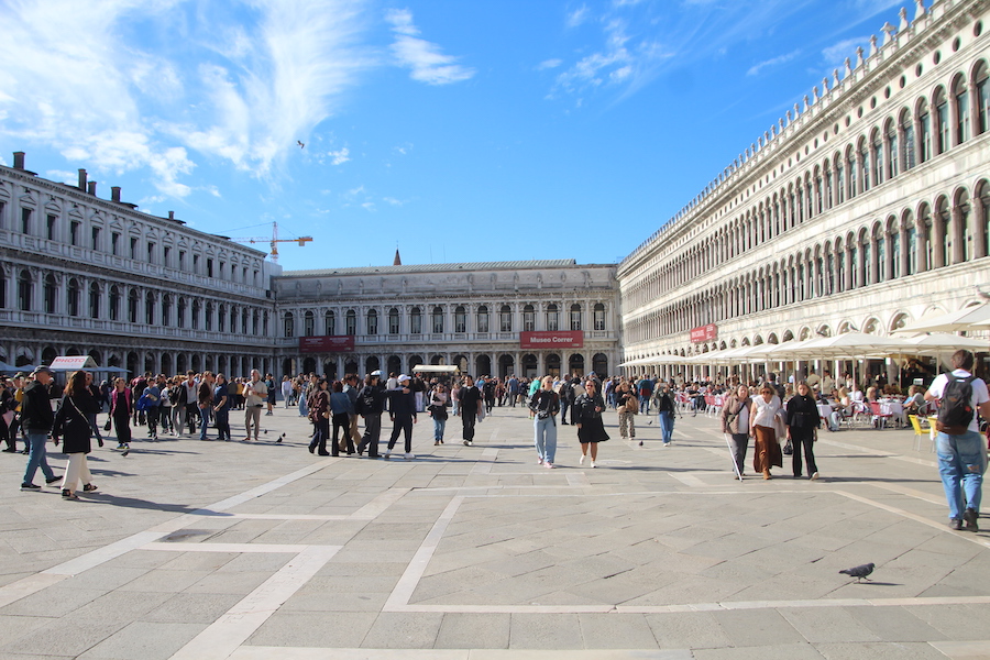 Die Piazza San Marco ohne Menschenauflauf - eine Seltenheit.