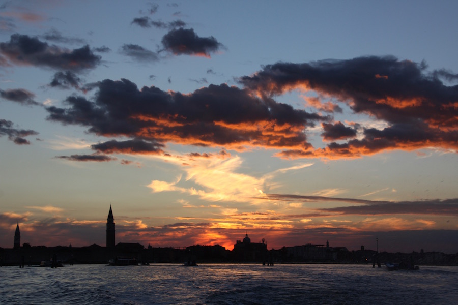 Skyline des Arsenale vom Boot aus (Höhe Bacini)