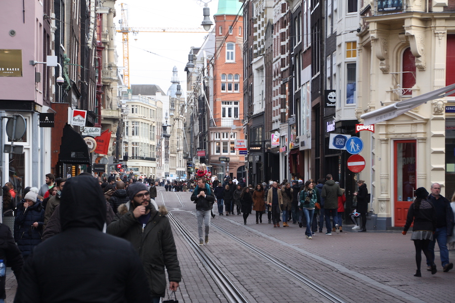 Leisestraat zwichen Leidseplein und Prinsengracht